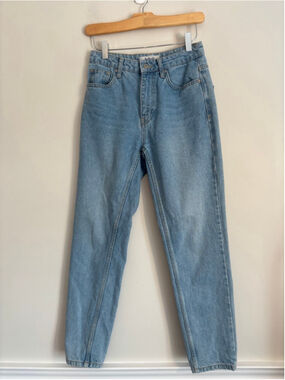 WE THE FREE Light Blue Straight Leg Jeans Womens Size 25 Classic Casual